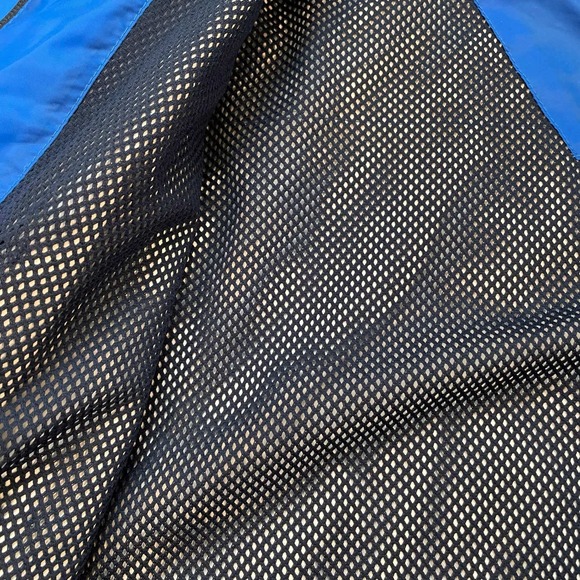 Columbia XL Omni-Tech Rain Jacket Blue Hooded Waterproof Shell Zip Up - Picture 8 of 12